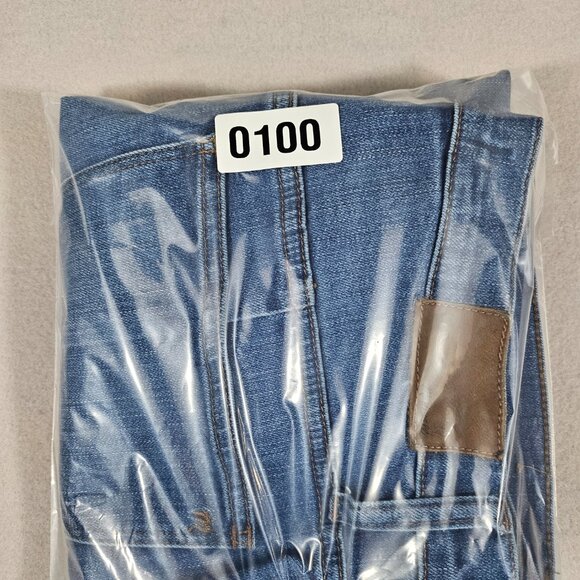 Madewell Jeans Womens 31 Blue Denim Cali Demi Boot Raw Hem High Rise - Picture 14 of 14